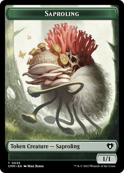 Elf Druid Token (32) // Saproling Token (35) [Commander Masters: Tokens] [Non-Foil]