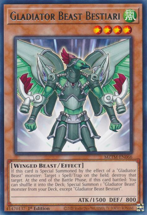 Gladiator Beast Bestiari - MZTM-EN066 - Rare - 1st Edition
