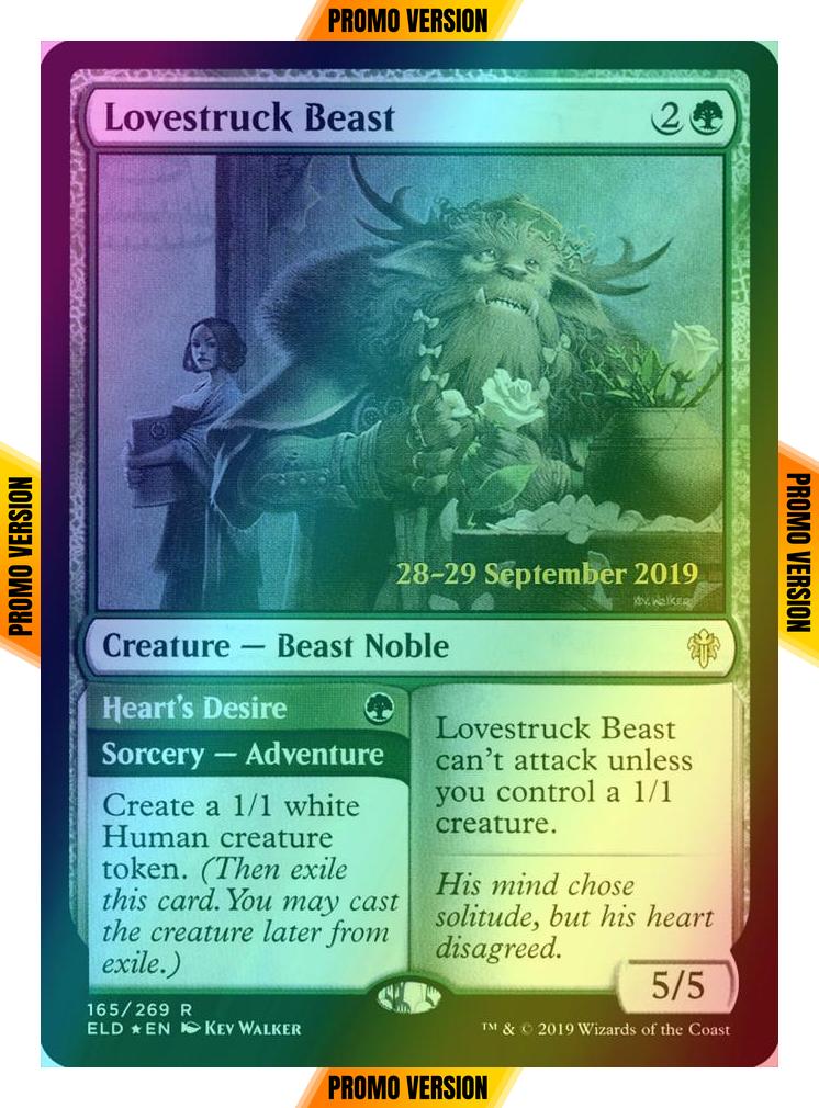 Lovestruck Beast // Heart's Desire [165s] [Throne of Eldraine Promos] [Foil]