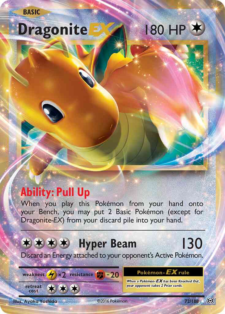 Dragonite-EX - 72/108 - Rare Holo EX [xy12-72] [Ultra]
