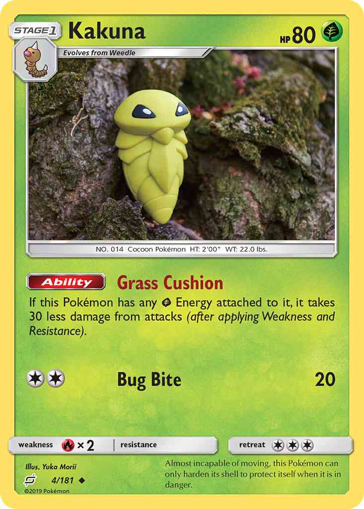 Kakuna - 4/181 - Uncommon [sm9-4] [Reverse Holo]