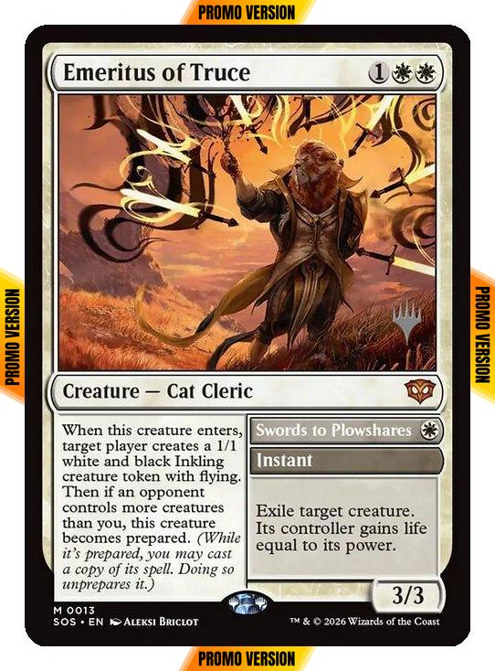 Emeritus of Truce [13p] [Promo Pack] [Secrets of Strixhaven Promos] [Non-Foil]