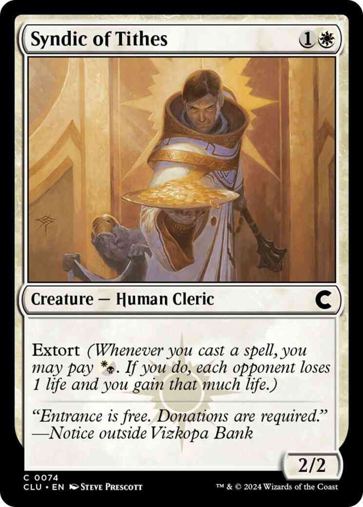 Syndic of Tithes [74] [Ravnica: Clue Edition] [Non-Foil]