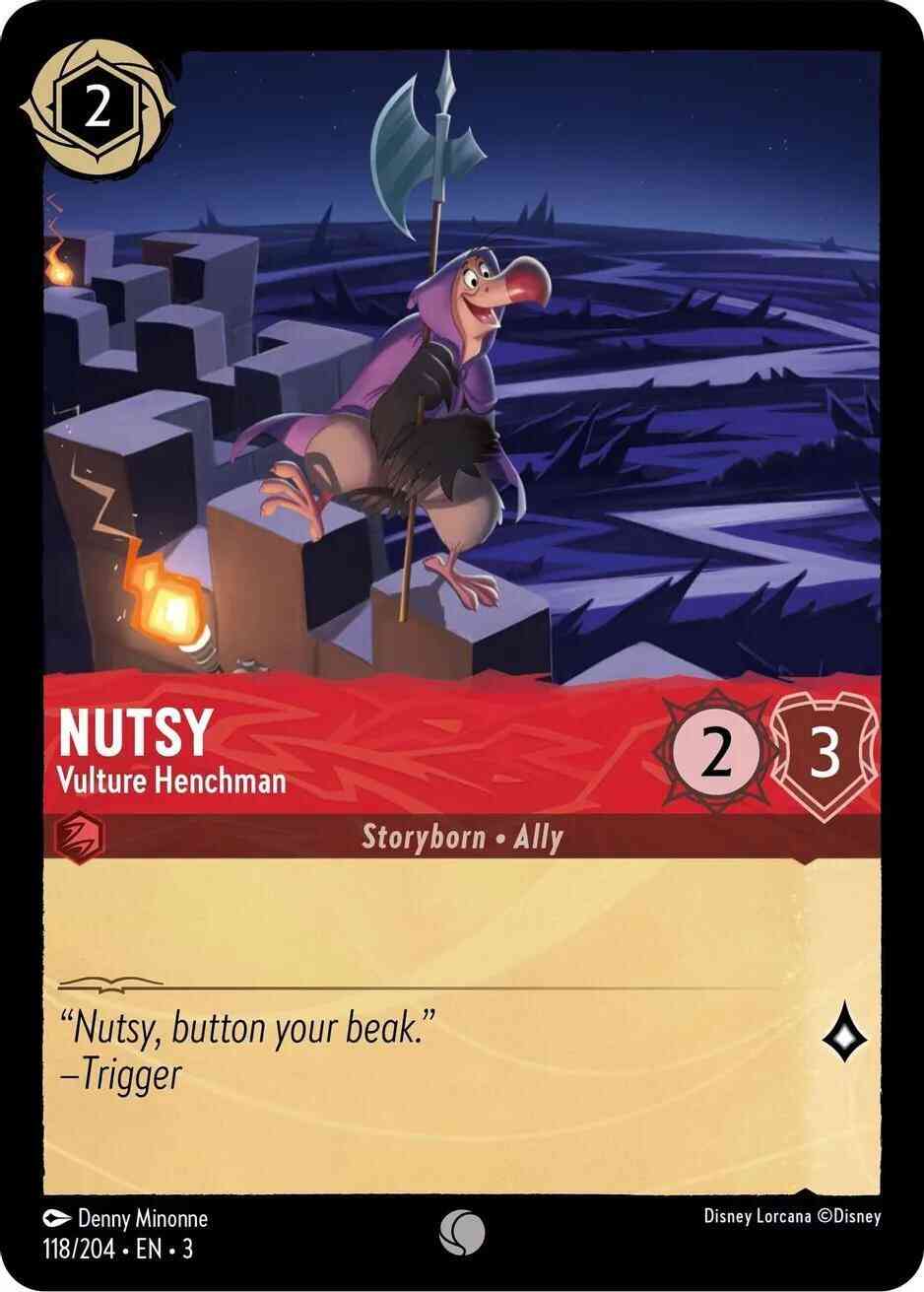 Nutsy - Vulture Henchman - 118/204 [Into the Inklands] [Non-Foil]