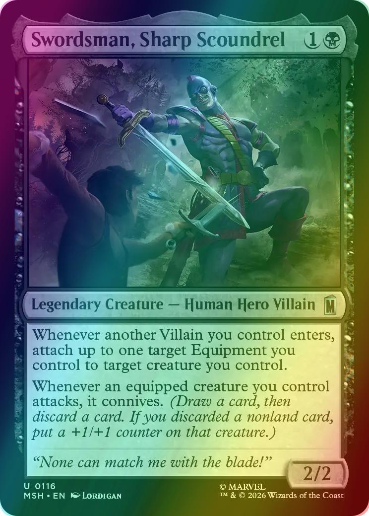 Swordsman, Sharp Scoundrel [116] [Marvel Super Heroes] [Foil]