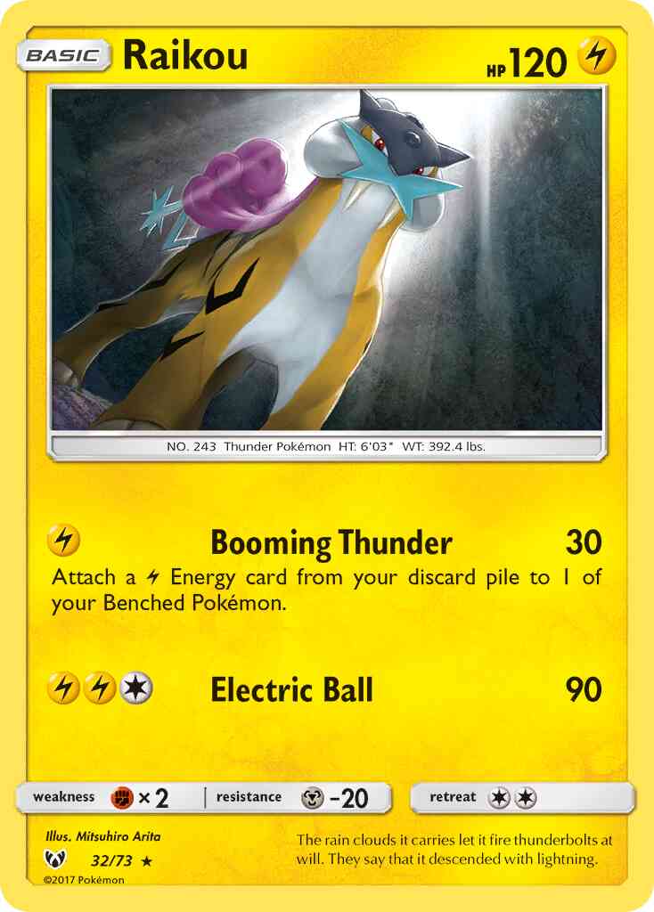 Raikou - 32/73 - Rare Holo [sm35-32] [Holo]