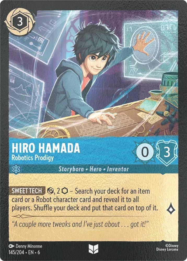 Hiro Hamada - Robotics Prodigy - 145/204 [Azurite Sea] [Cold Foil]
