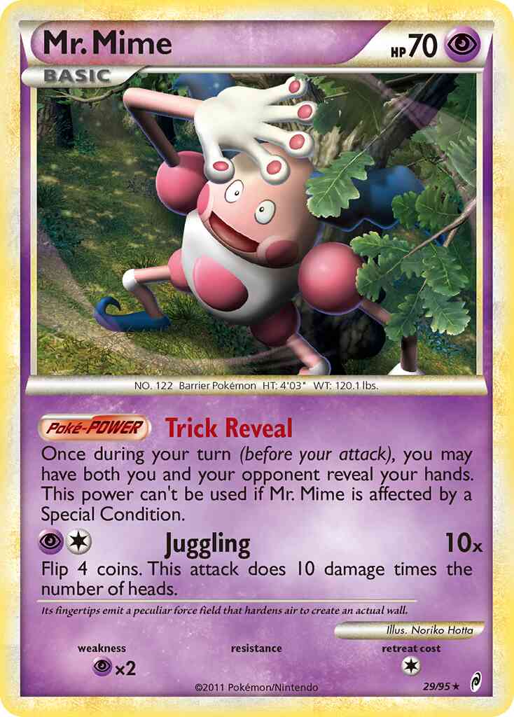 Mr. Mime - 29/95 - Rare [col1-29] [Reverse Holo]