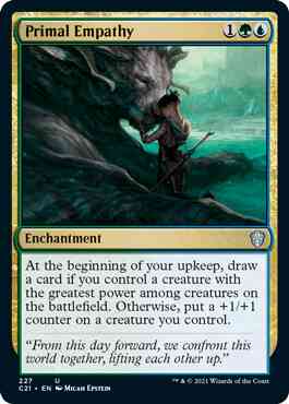Primal Empathy [227] [Commander 2021] [Non-Foil]