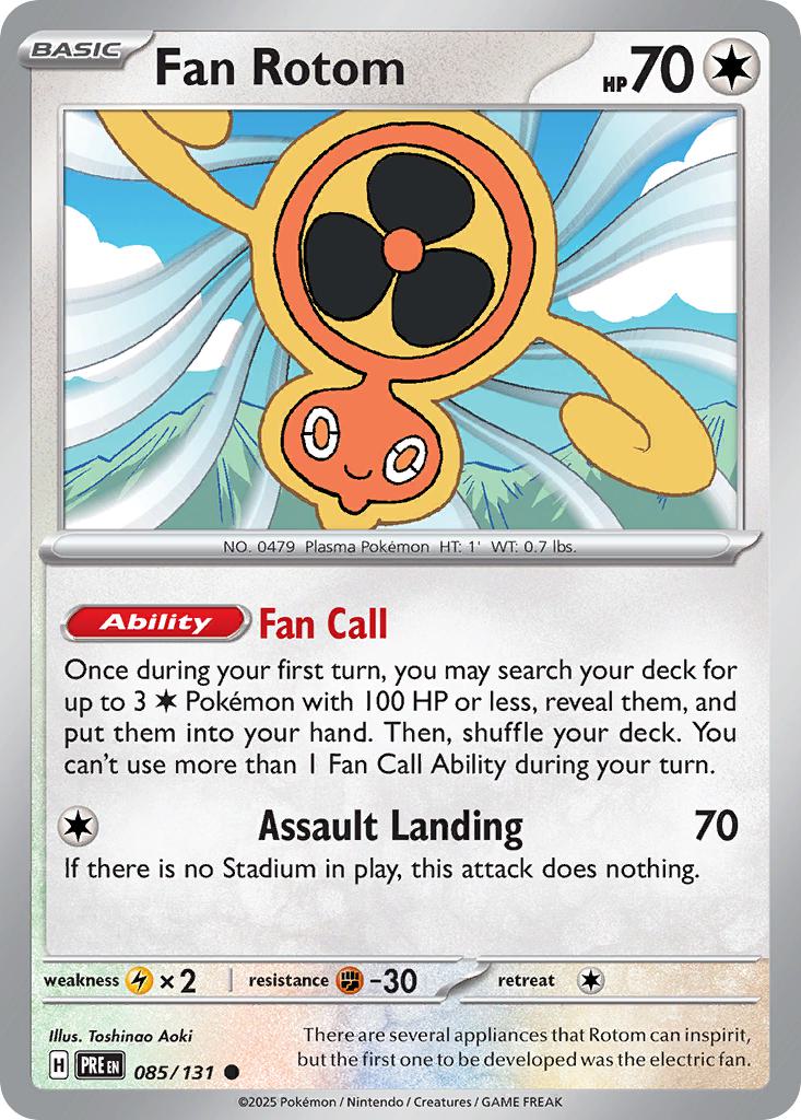 Fan Rotom - 085/131 - Common [sv085-085] [Non-Holo]