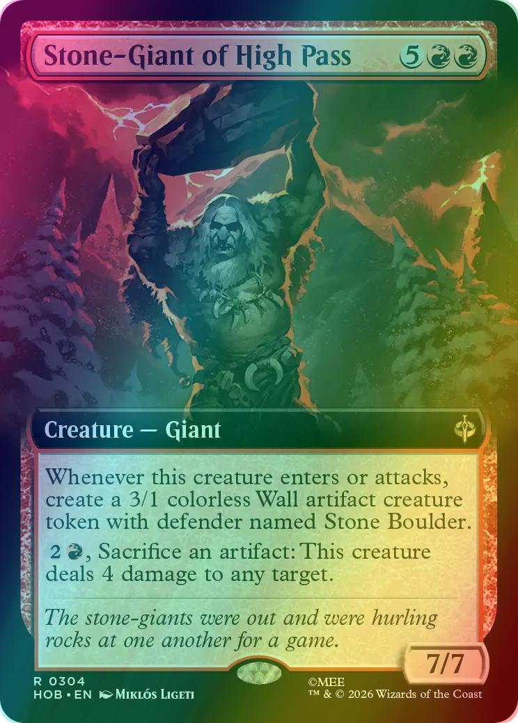 Stone-Giant of High Pass [304] [Extended Art] [The Hobbit] [Foil]