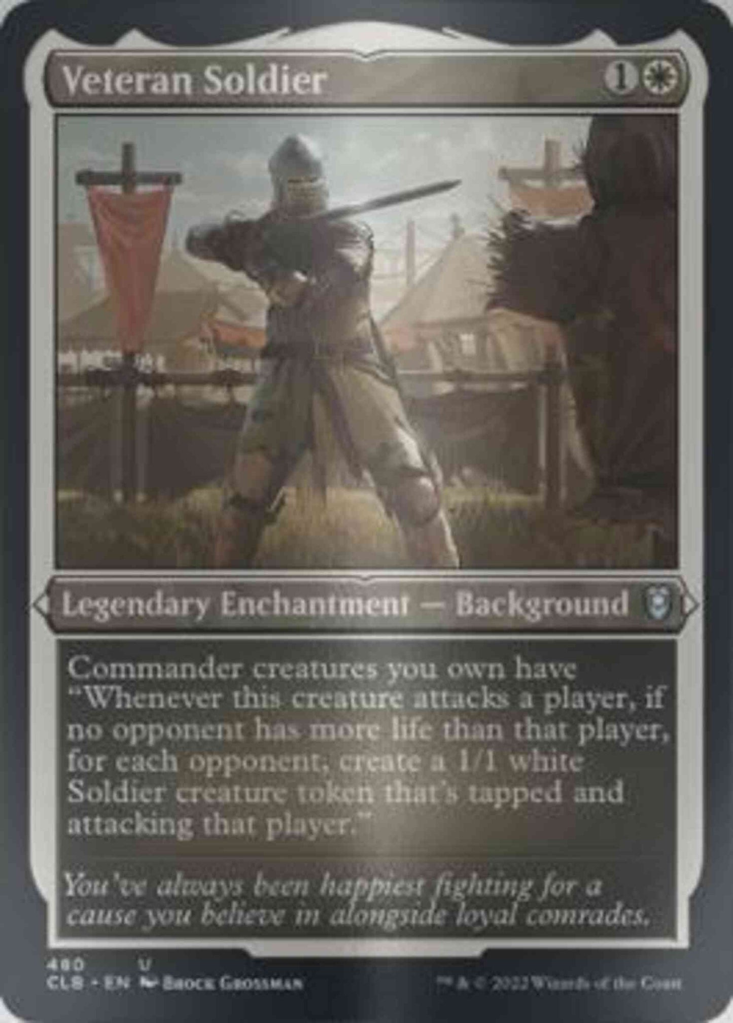 Veteran Soldier [480] [Commander Legends: Battle for Baldur's Gate] [Etched Foil]