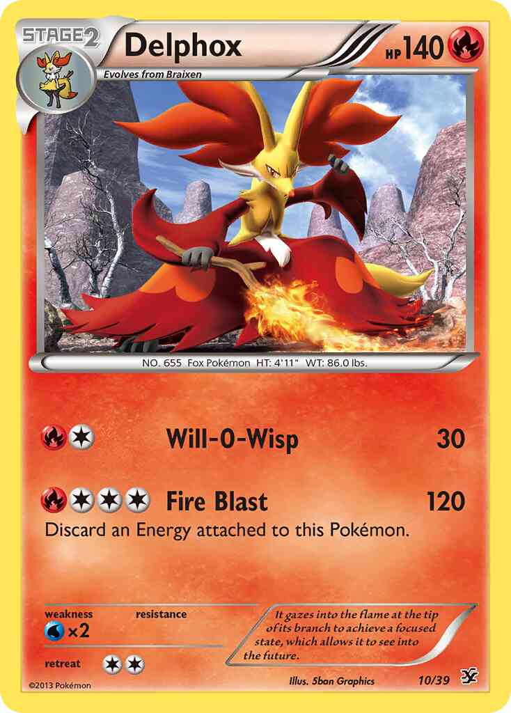 Delphox - 10/39 -  [xy0-10] [Holo]