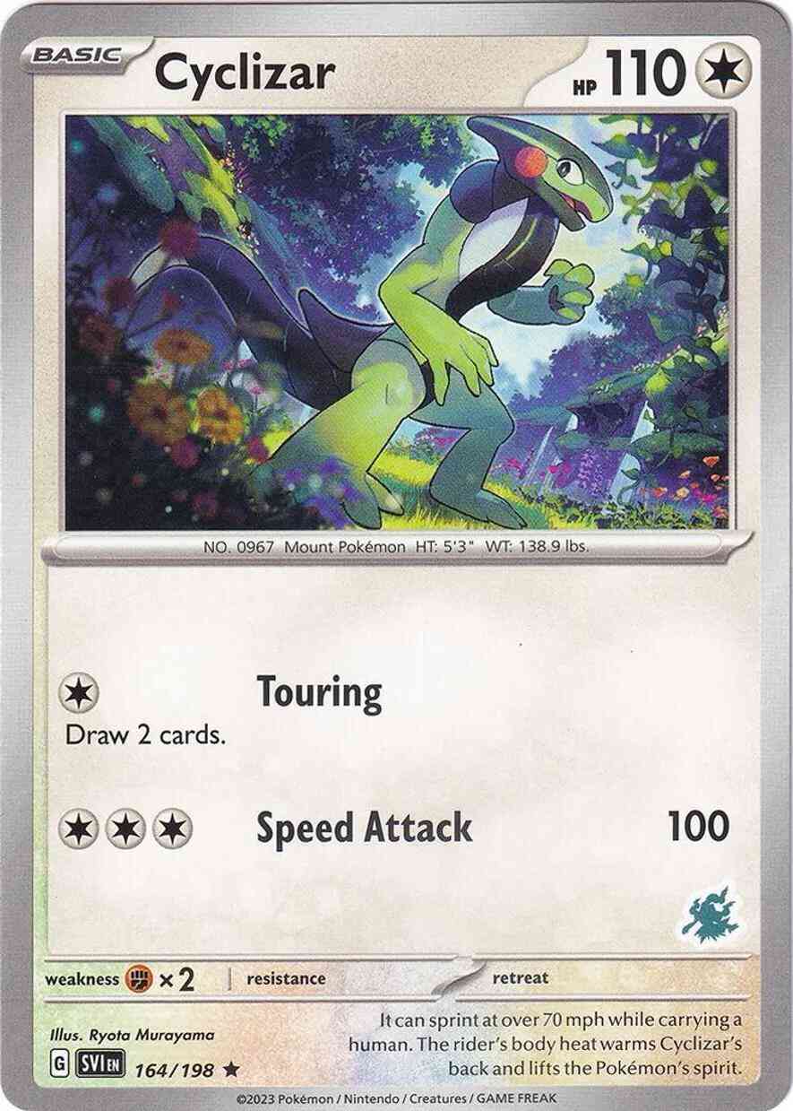 Cyclizar - 164/193 - Rare - Darkrai Stamp [ba03-DRK9] [Non-Holo]
