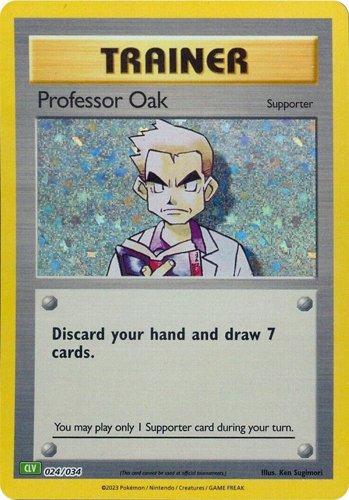 Professor Oak - 024/034 - Promo - CLV [tcgc-CLV024] [Holo]