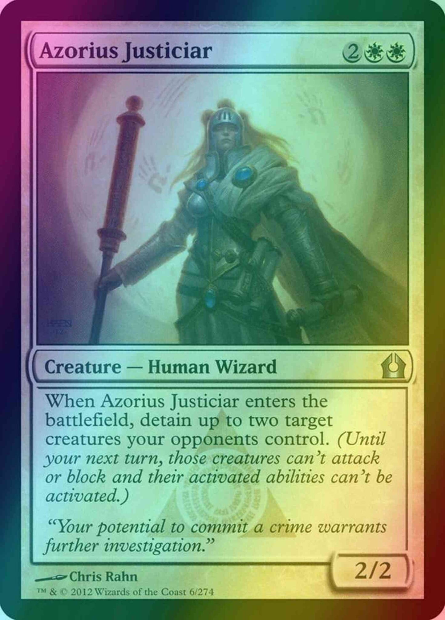 Azorius Justiciar [6] [Return To Ravnica] [Foil]