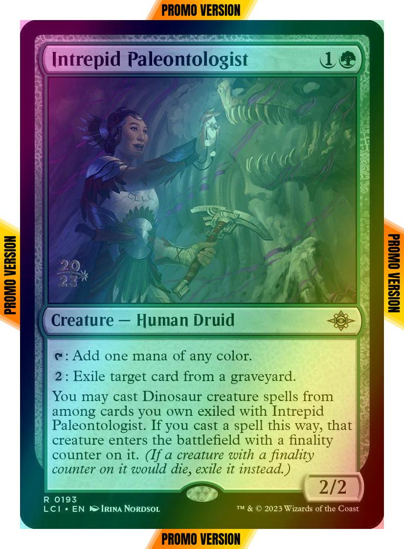 Intrepid Paleontologist [193s] [Prerelease] [The Lost Caverns of Ixalan: Promos] [Foil]