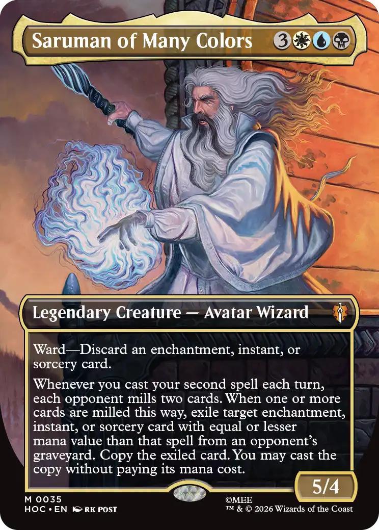 Saruman of Many Colors [35] [Borderless] [Classic Artist] [The Hobbit: Commander] [Non-Foil]