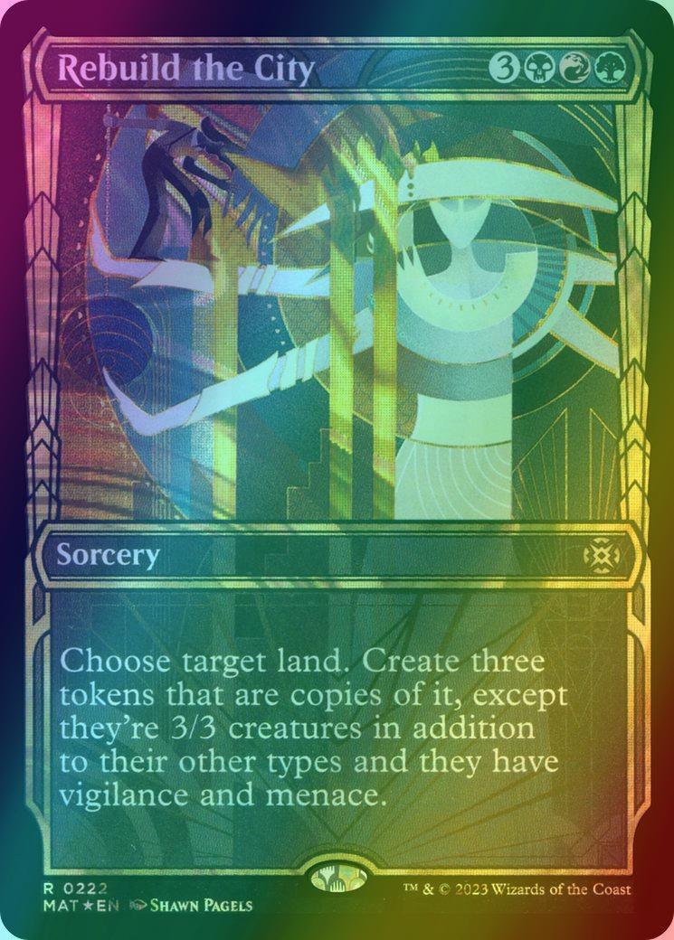 Rebuild the City [222] [Planar Showcase] [March of the Machine: The Aftermath] [Halo Foil]