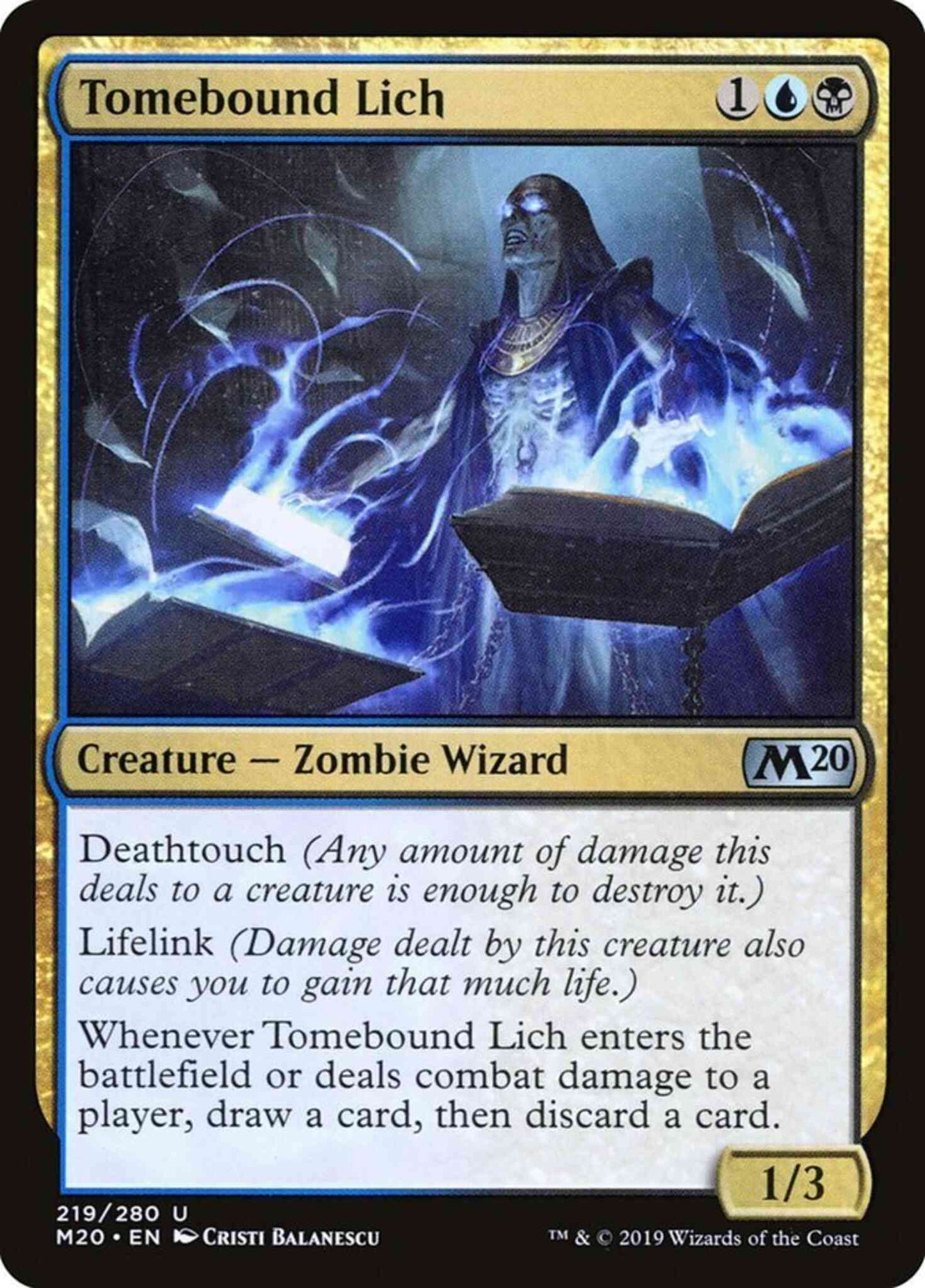 Tomebound Lich [219] [Core Set 2020] [Non-Foil]