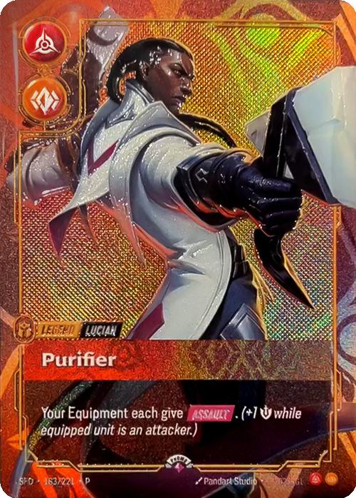 Purifier (Lucian) (Metal) - 183/221 [Riftbound Organized Play Promotional Cards] [Foil]