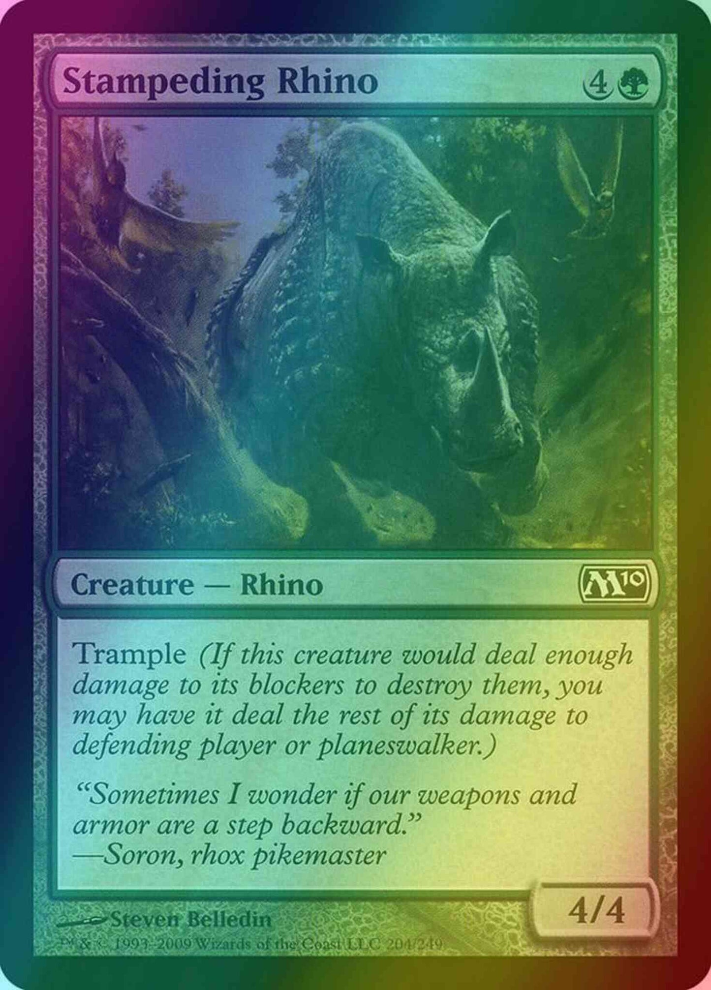 Stampeding Rhino [204] [Magic 2010] [Foil]