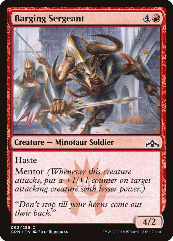 Barging Sergeant [92] [Guilds of Ravnica] [Non-Foil]