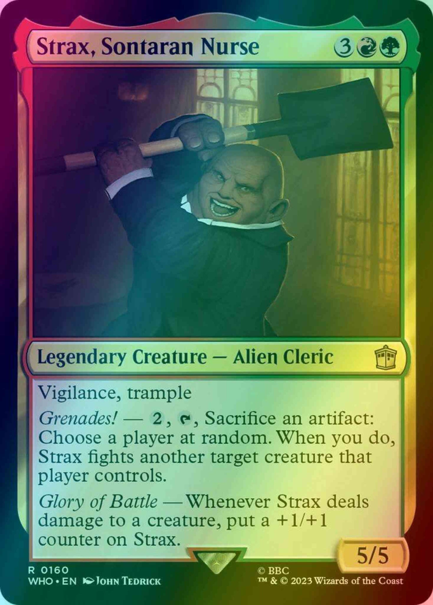 Strax, Sontaran Nurse [160] [Universes Beyond: Doctor Who] [Foil]