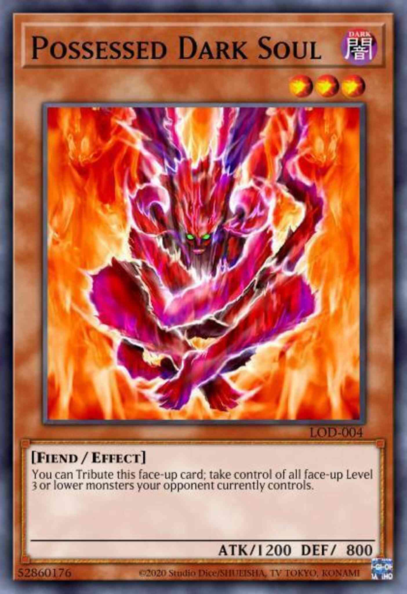 Possessed Dark Soul - LOD-004 - Common - 1st Edition