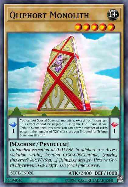 Qliphort Monolith - SECE-EN020 - Secret Rare - 1st Edition