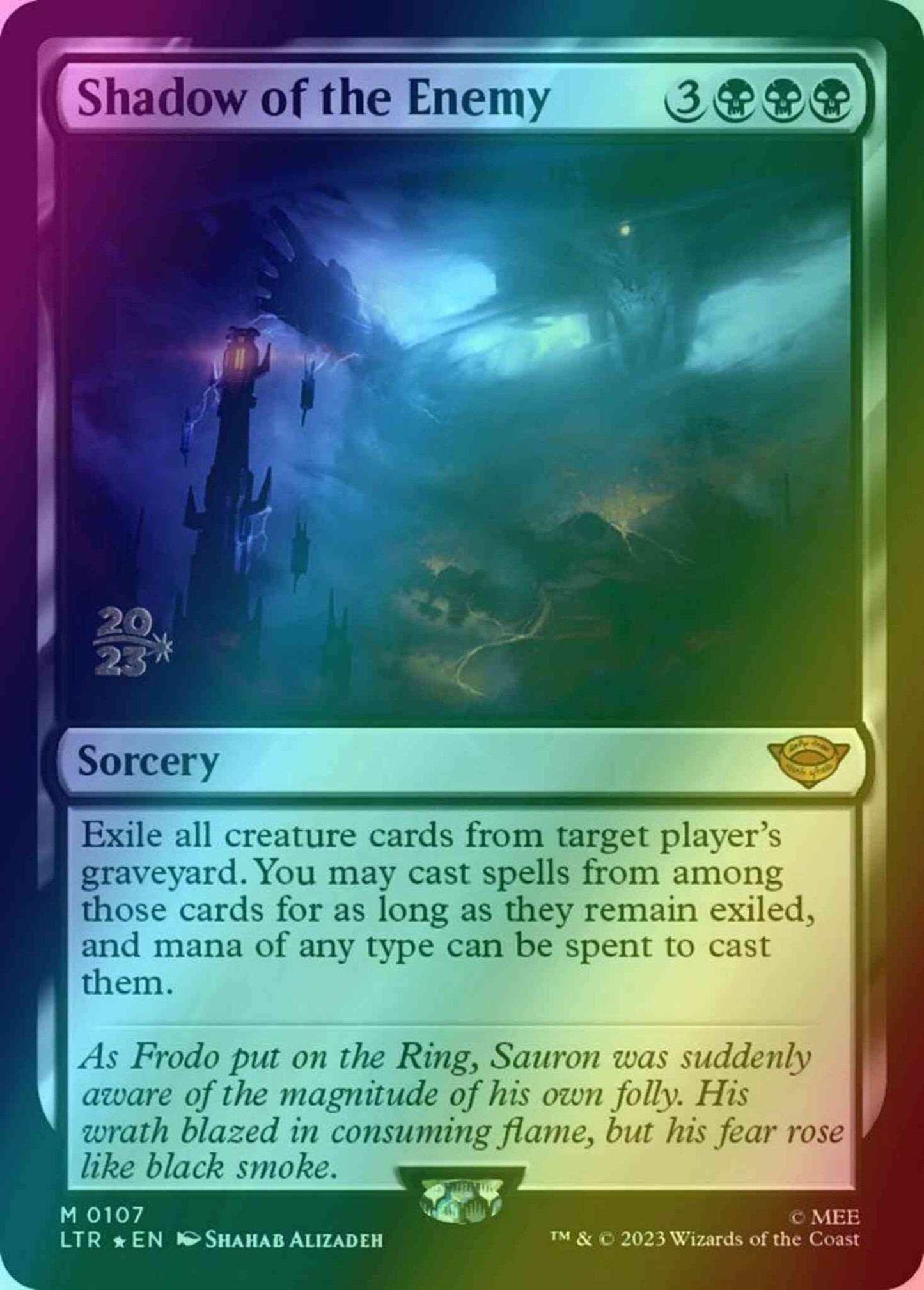 Shadow of the Enemy [107s] [Prerelease] [The Lord of the Rings: Tales of Middle-earth: Promos] [Foil]