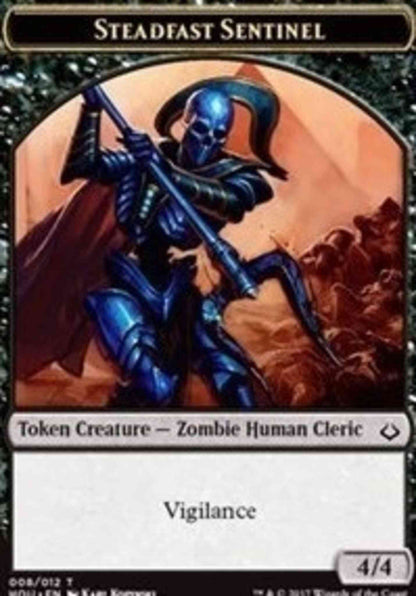 Steadfast Sentinel Token (08) // Zombie Token (20) [Hour of Devastation Tokens] [Non-Foil]
