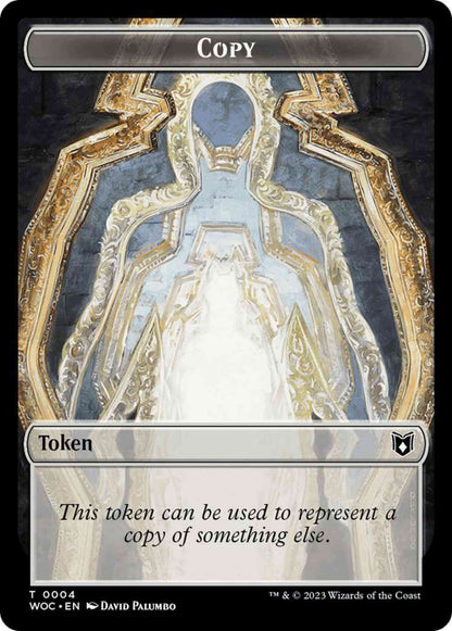 Copy Token (04) // Monster Token // Vituous Token (01) [Wilds of Eldraine: Commander: Tokens] [Non-Foil]