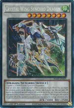 Crystal Wing Synchro Dragon - RA02-EN029 - Prismatic Collector's Rare - 1st Edition