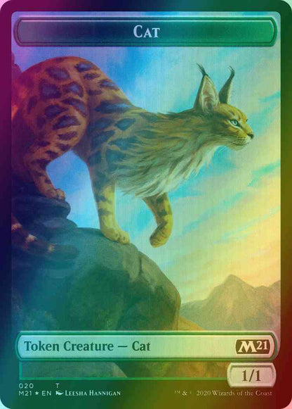 Cat Token (20) // Dog Token (19) [Core Set 2021 Tokens] [Foil]