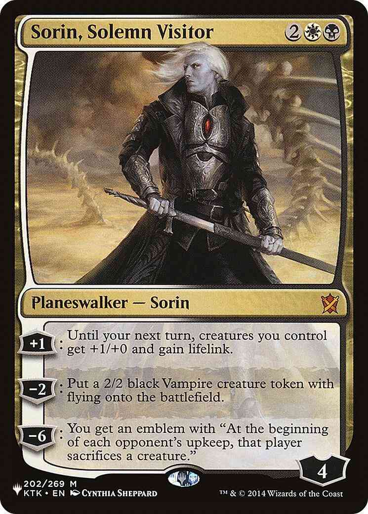 Sorin, Solemn Visitor [KTK-202] [The List] [Non-Foil]