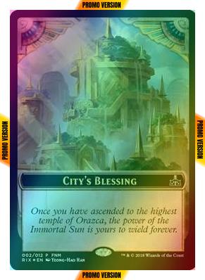 City's Blessing Token (02) // Elemental Token (02) [02] [Friday Night Magic 2018] [Foil]