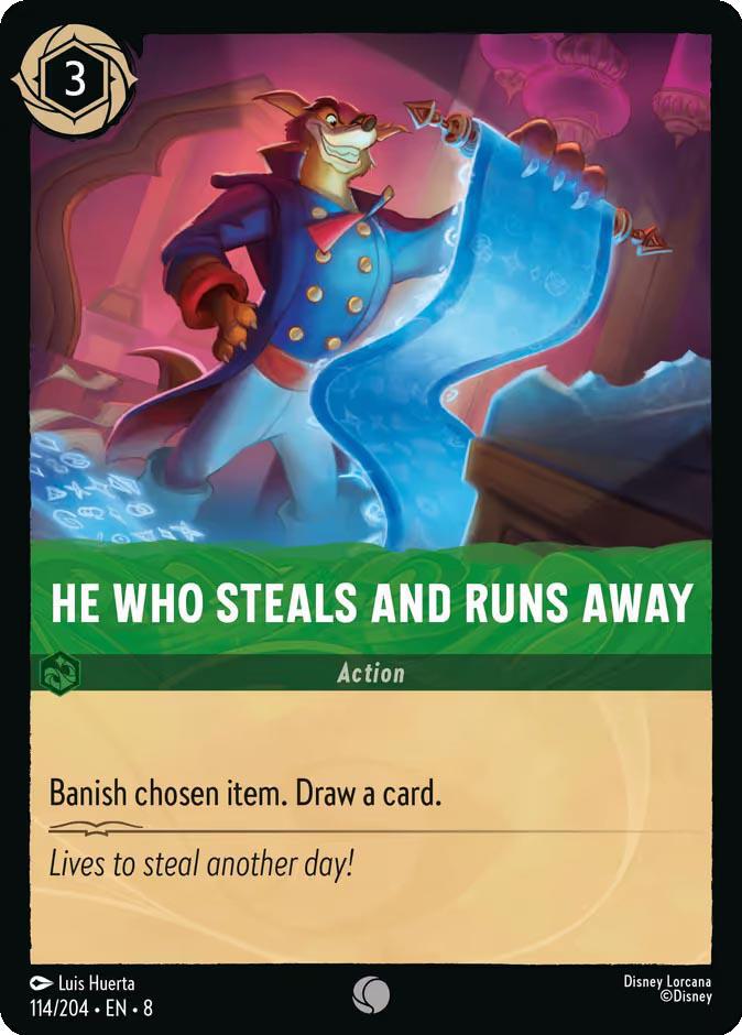 He Who Steals And Runs Away - 114/204 [Reign of Jafar] [Non-Foil]