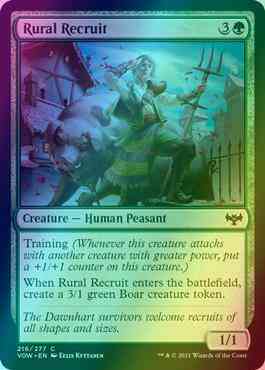 Rural Recruit [216] [Innistrad: Crimson Vow] [Foil]