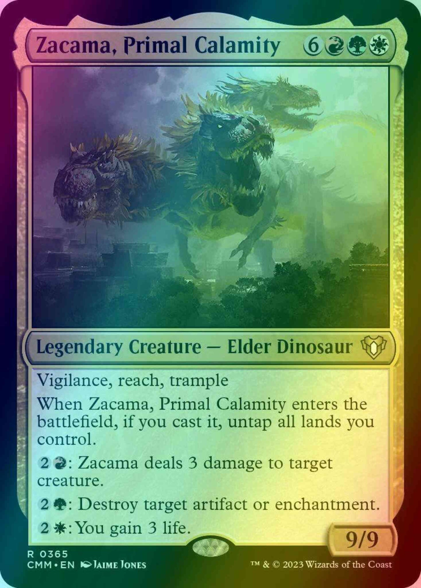 Zacama, Primal Calamity [365] [Commander Masters] [Foil]