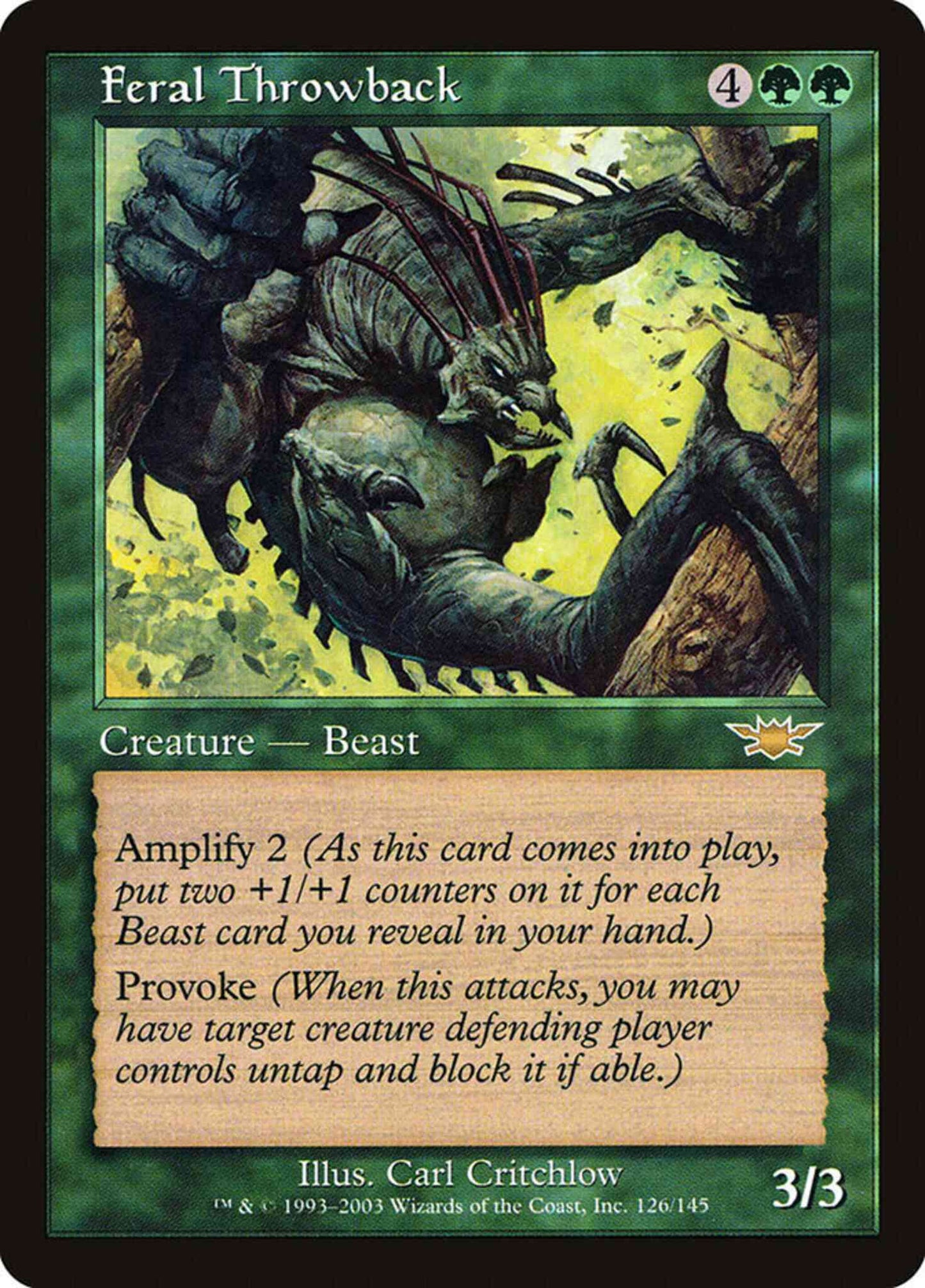 Feral Throwback [126] [Legions] [Non-Foil]