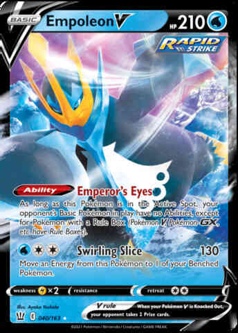 Empoleon V - 040/163 - Rare Holo V [swsh5-040] [Ultra]