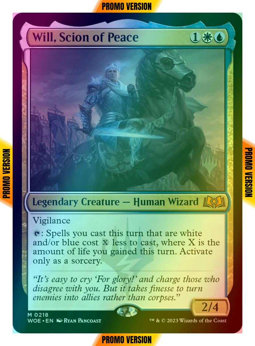 Will, Scion of Peace [218p] [Promo Pack] [Wilds of Eldraine: Promos] [Foil]