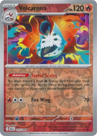 Volcarona - 016/086 - Rare [sv105b-016] [Reverse Holo]