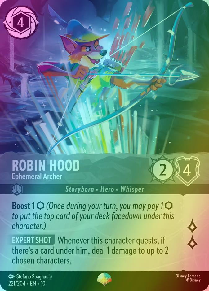 Robin Hood - Ephemeral Archer (Epic) - 221/204 [Whispers in the Well] [Holofoil]