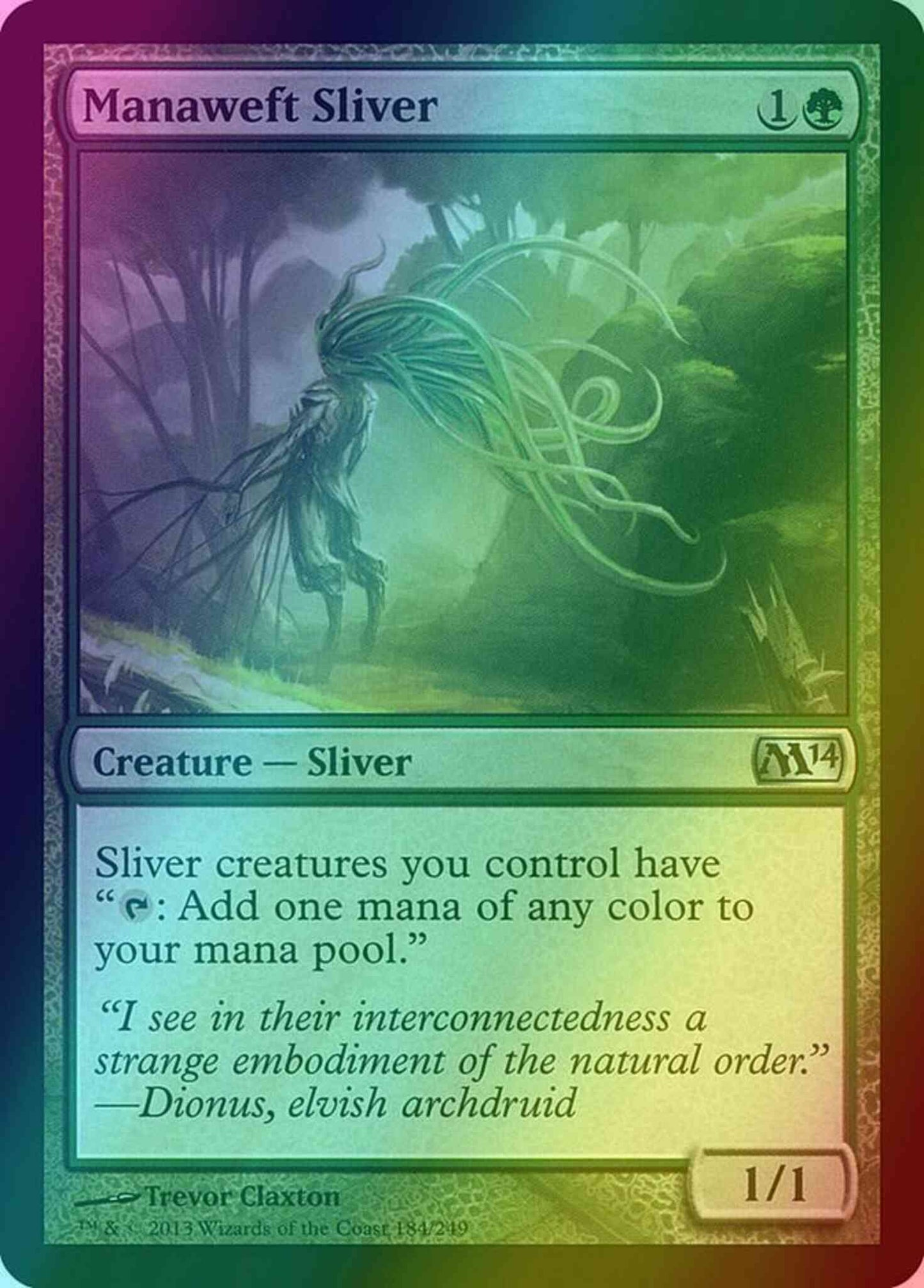 Manaweft Sliver [184] [Magic 2014] [Foil]