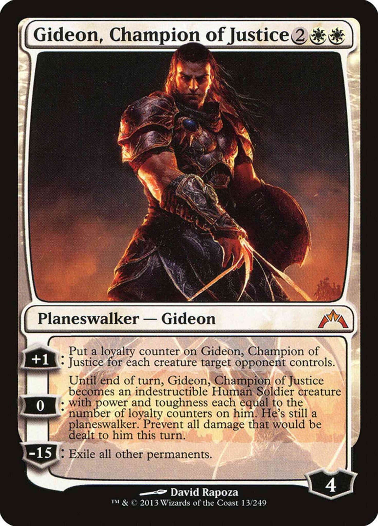 Gideon, Champion of Justice [13] [Gatecrash] [Non-Foil]