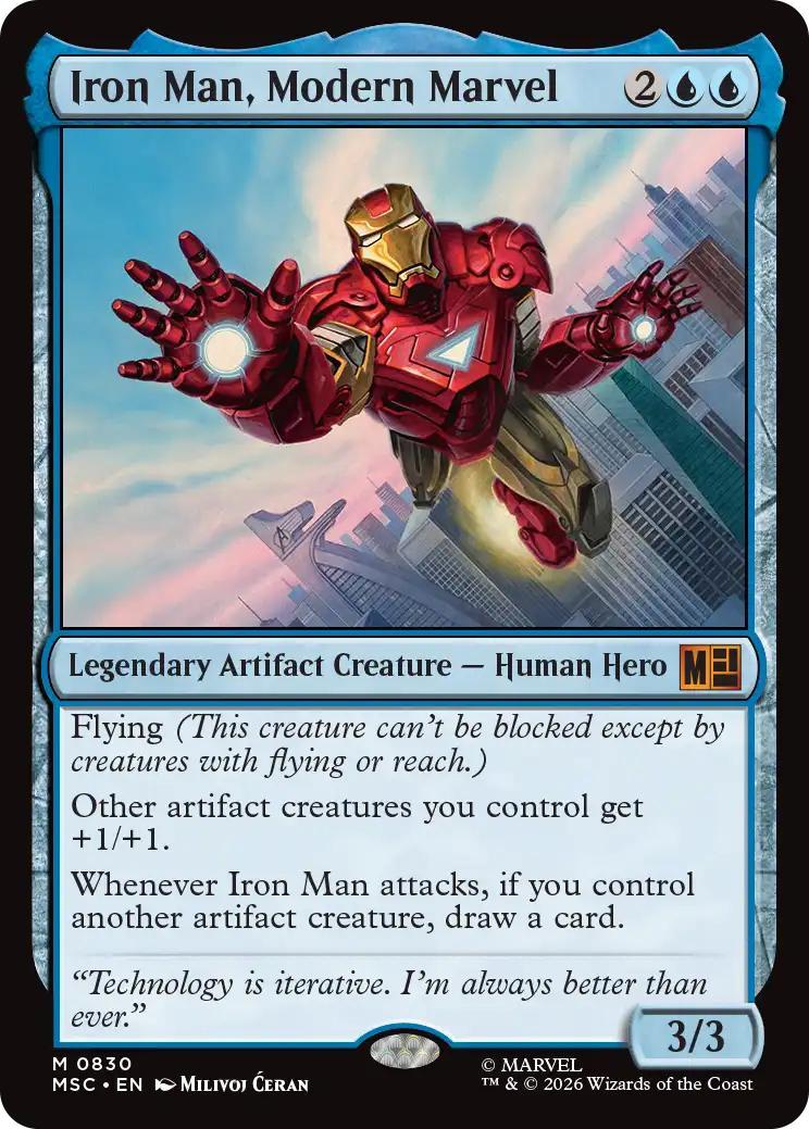 Iron Man, Modern Marvel [830] [Welcome Deck] [Marvel Super Heroes: Commander] [Non-Foil]