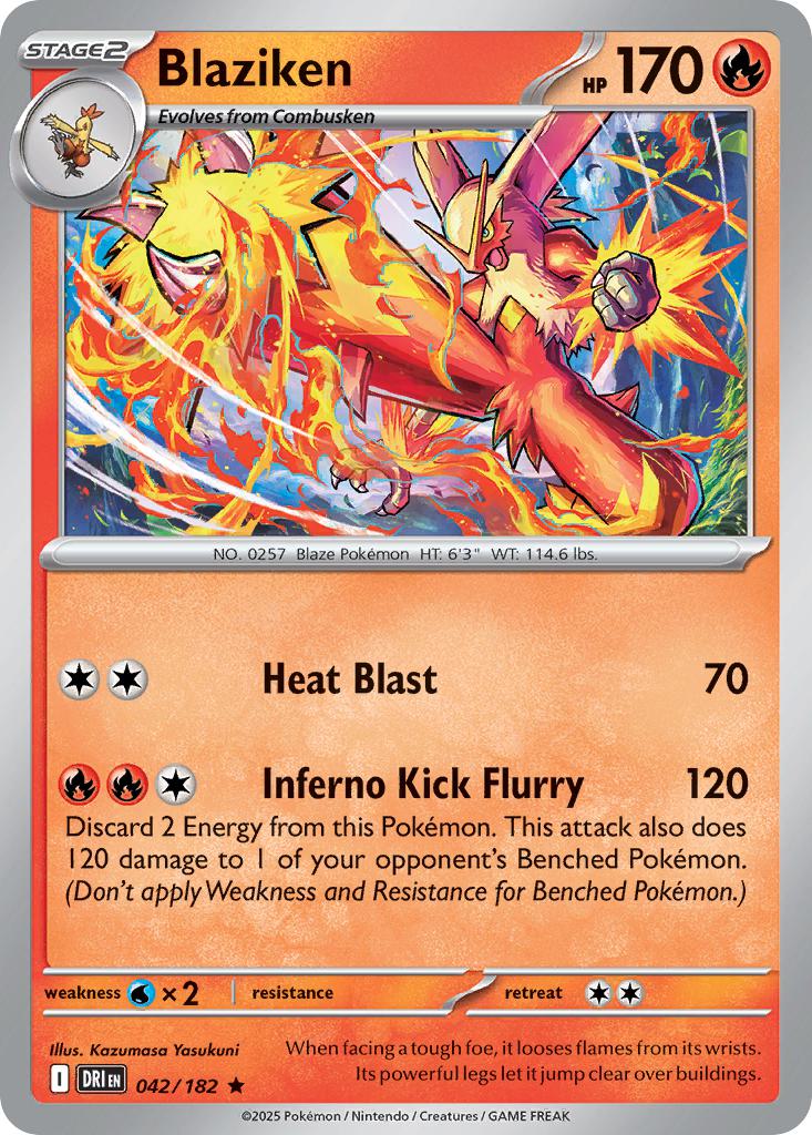 Blaziken - 042/182 - Rare [sv10-042] [Holo]