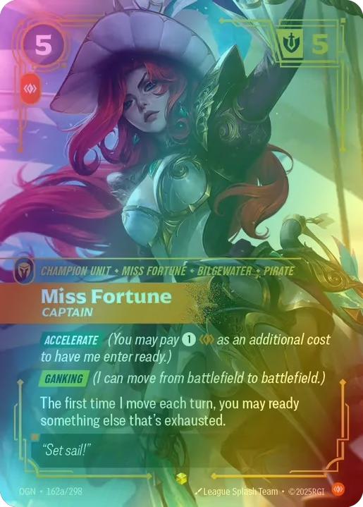 Miss Fortune - Captain (Alternate Art) - 162a/298 [Origins] [Foil]
